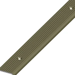 Abschlussprofil Aluminium eloxiert 1000 x 25 x 6 mm bronzefarben rund gelocht gerillt