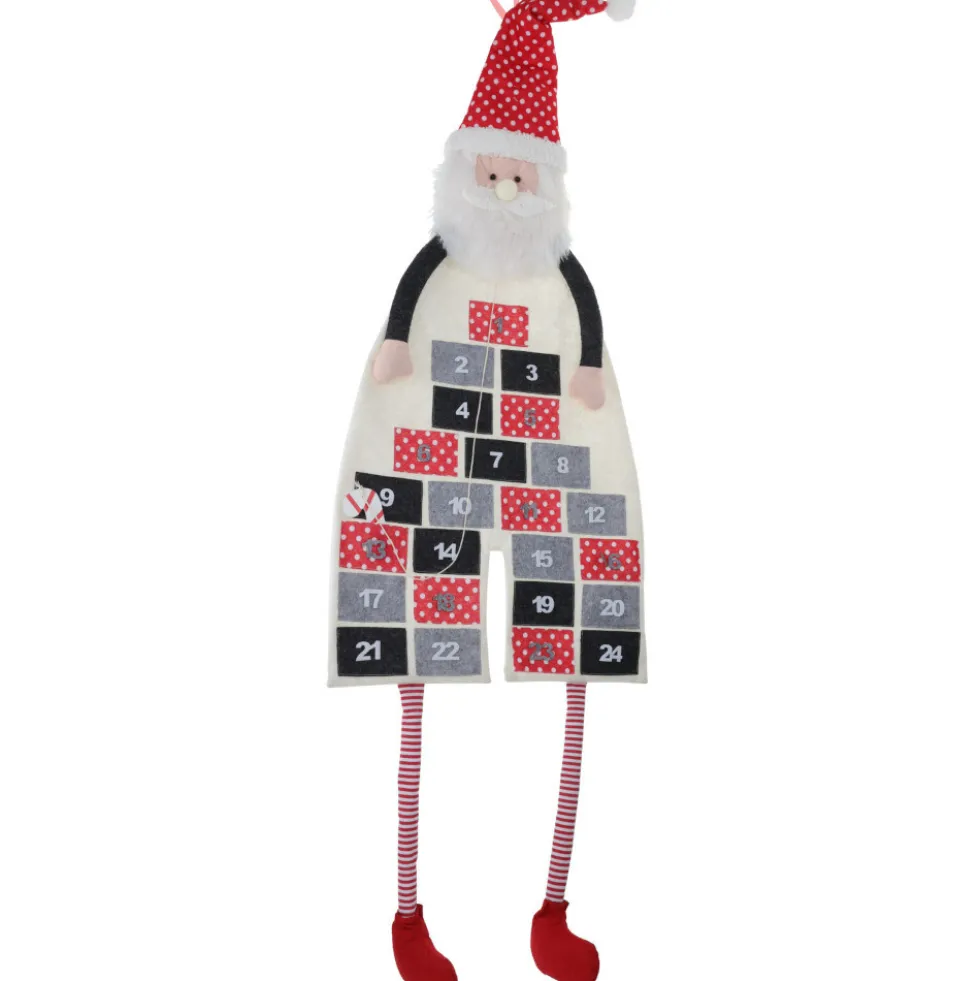 Adventskalender Weihnachtsmann 36x131 cm aus Filz