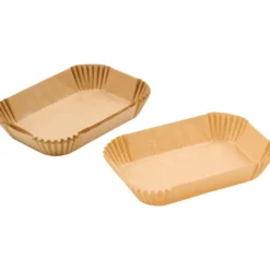 Airfryer-Backpapier 22 x 14 x 4,5 cm, 50 Stück