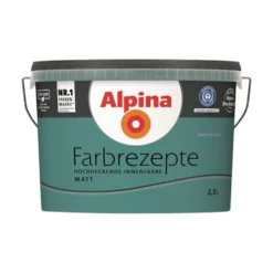 Alpina Farbrezepte Petrol de Luxe matt 2,5 Liter