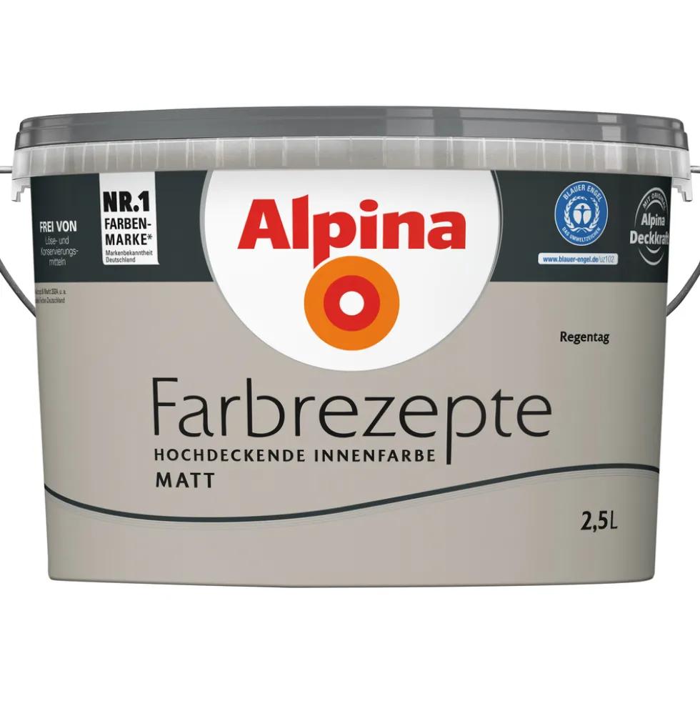 Alpina Farbrezepte "Regentag" matt 2,5 Liter