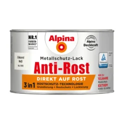 Alpina Metallschutz-Lack weiß glanz RAL 9010