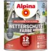 Alpina Wetterschutzfarbe Basaltgrau 750 ml deckend