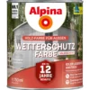 Alpina Wetterschutzfarbe Vintagegrau 750 ml halbdeckend