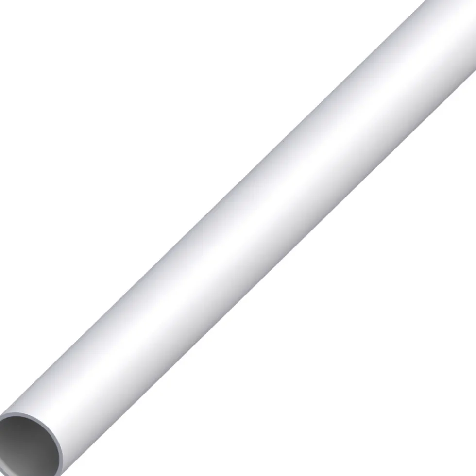 Alu Rundrohr 16x1 mm, 2 m silbereloxiert