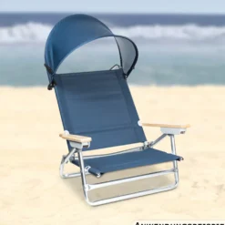 Alu-Strandstuhl Deluxe 78 x 64,5 x 77 cm