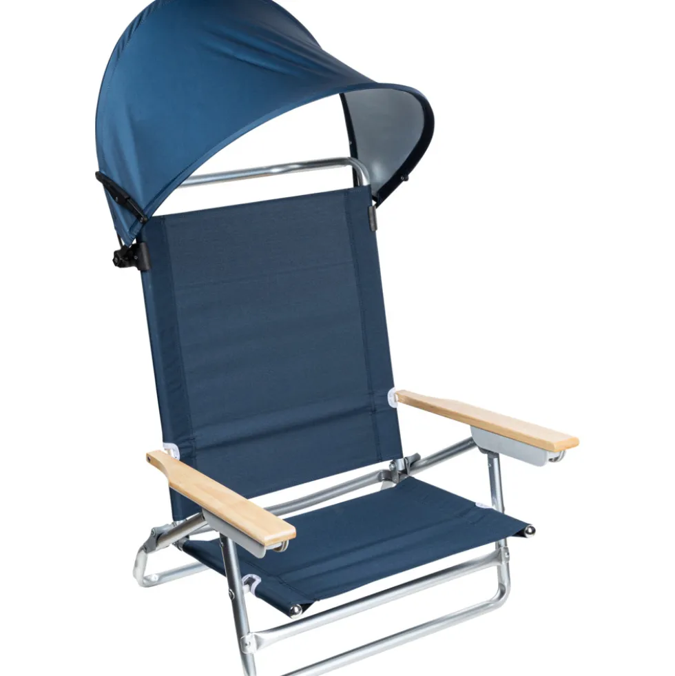 Alu-Strandstuhl Deluxe 78 x 64,5 x 77 cm