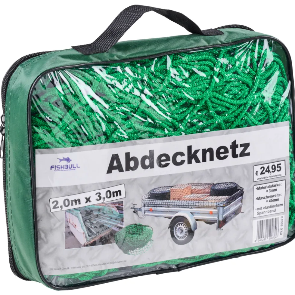 Anhängernetz 1,5 x 2,2 m in grün
