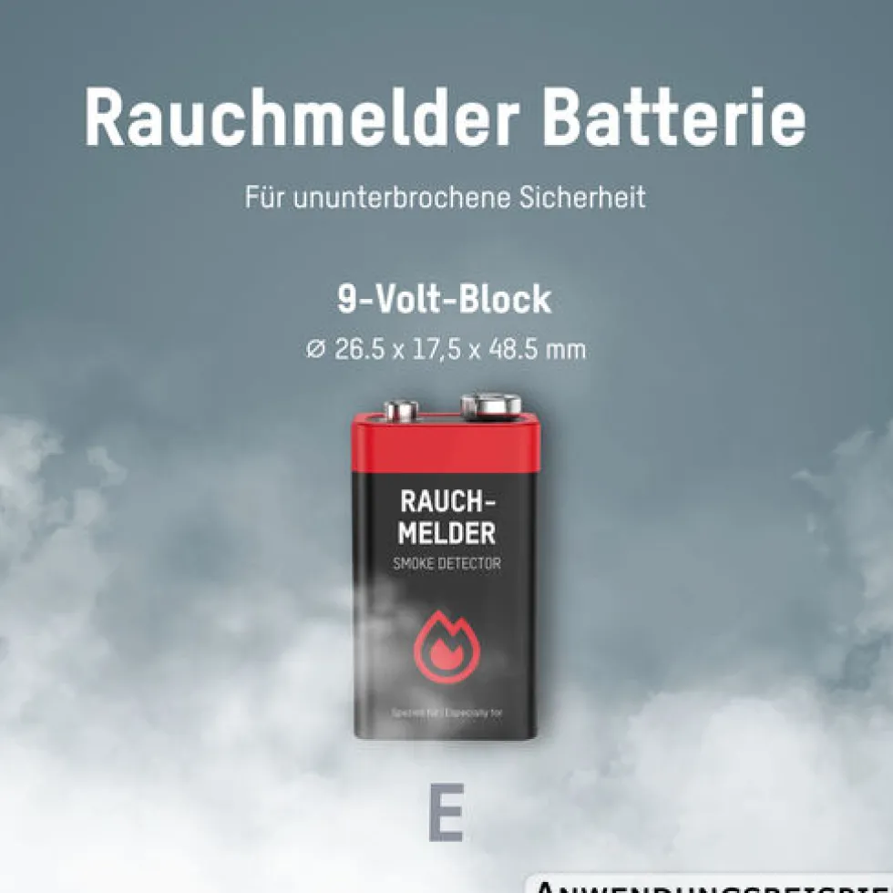 ANSMANN Alkaline 9V E-Block Batterie, 2er-Set