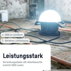 ANSMANN LED-Arbeitsleuchte Ball Light 360°