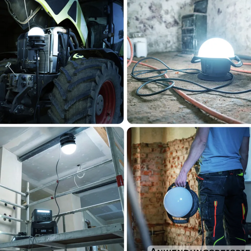 ANSMANN LED-Arbeitsleuchte Ball Light 360°
