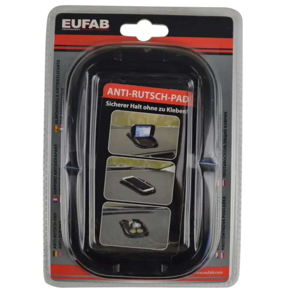 Antirutsch Pad 15,5 x 10 x 2 cm in schwarz für Smartphone