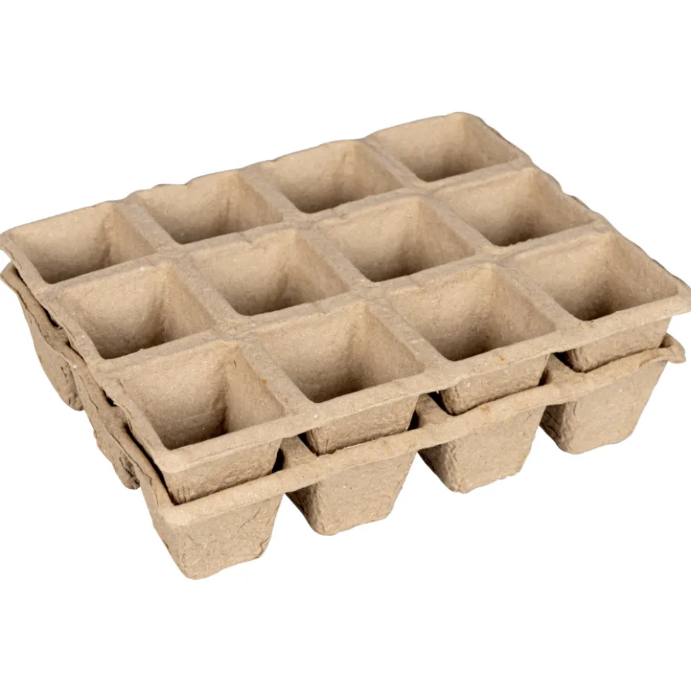 Anzuchttöpfe 2 Stück, mit je 12 Fächern, Papier