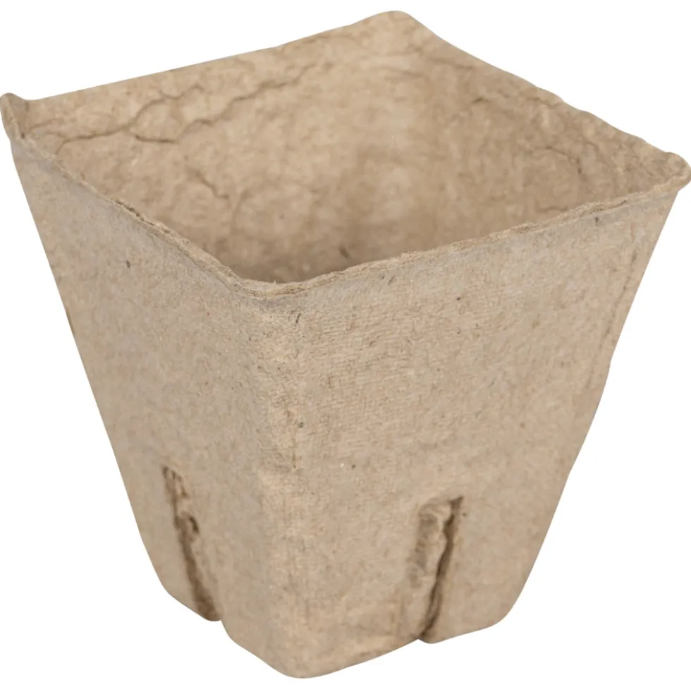 Anzuchttöpfe 6 x 6 cm quadratisch, 20 Stück, Papier