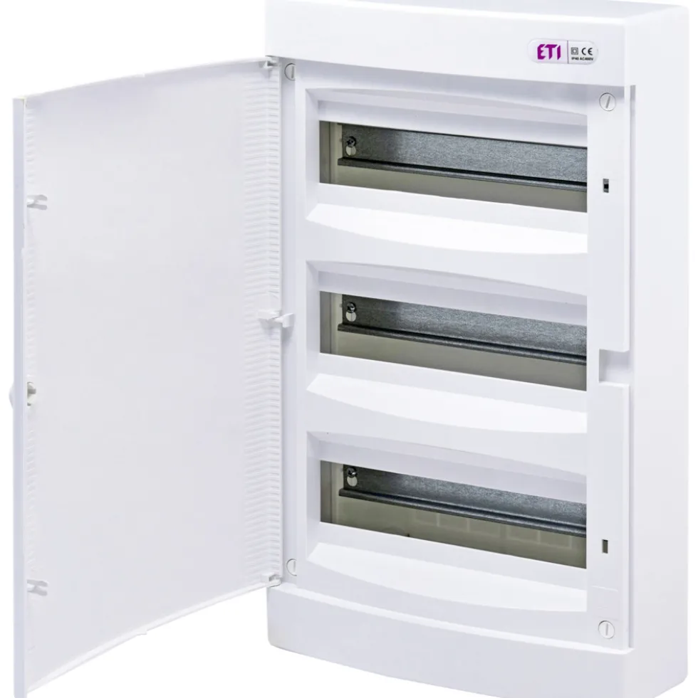 AP-Kleinverteiler mit Tür für 3x12 Module IP40 in Weiß