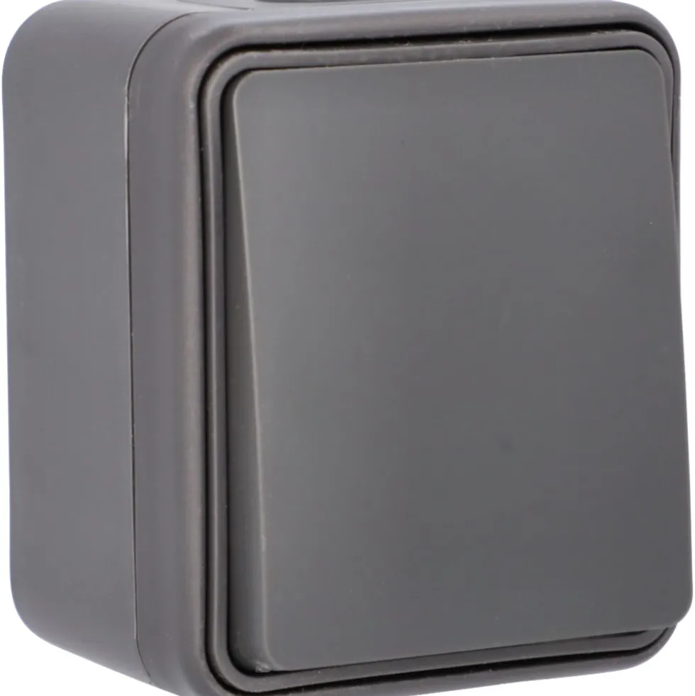 AQUA A/W-Schalter Aufputz IP54 anthrazit