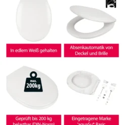 aquaSu® Basic WC-Sitz weiß mit Absenkautomatik