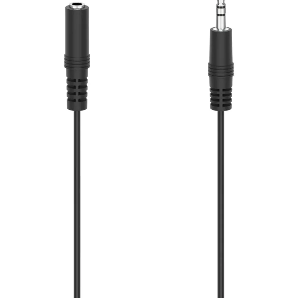 Audio-Kabel 3,5-mm-Klinken-Verlängerung 2,5m, schwarz