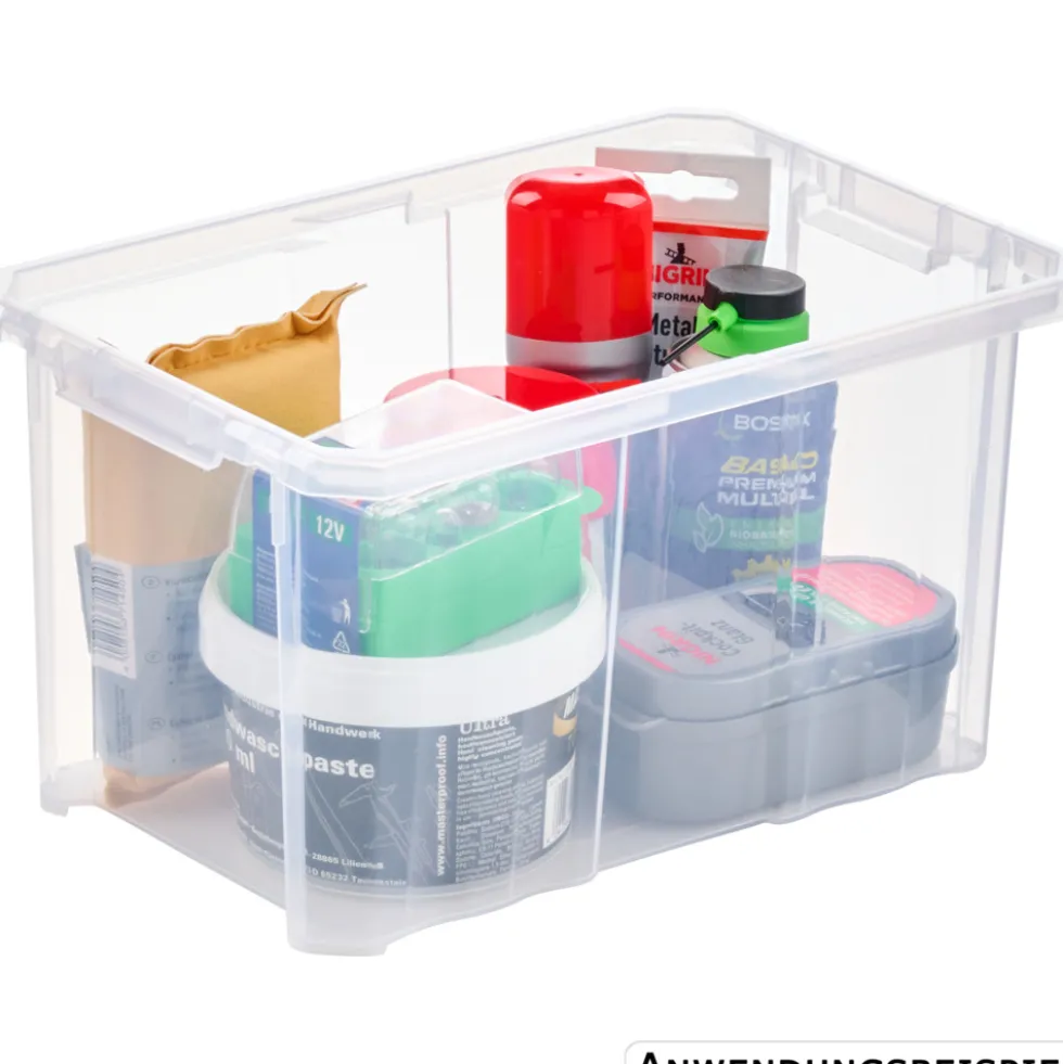 Aufbewahrungsbox 6 Liter, 30 x 20 x 16,5 cm, transparent