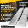 Auffahrrampe klappbar 2er-Set