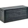 Auflagenbox Woodebox 280 Liter aus Kunststoff, anthrazit mit Holzoptik