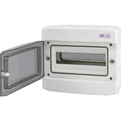 Aufputz-Kleinverteiler 1x12 Module IP65 in Grau