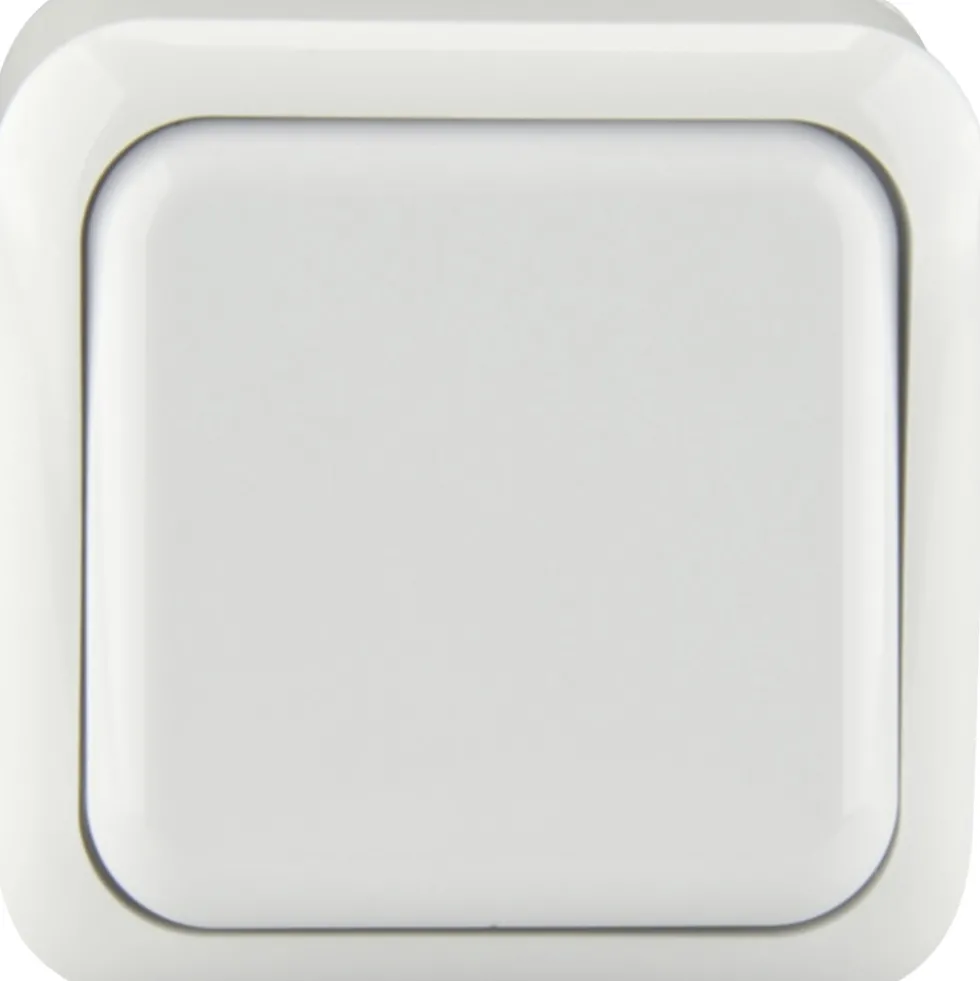 Aufputz Taster Standard weiß, IP20