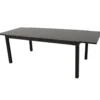 Ausziehtisch 180/240 x 100 cm Aluminium und Glas