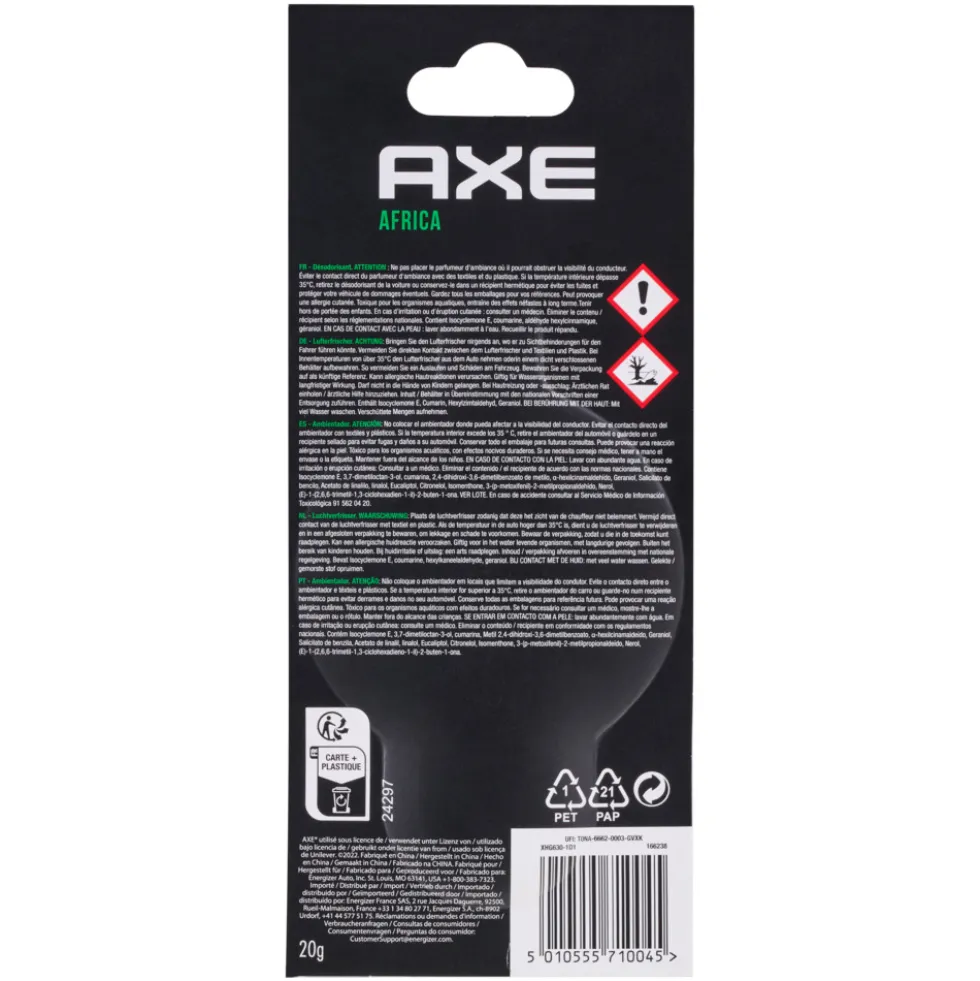 Axe 3D-Lufterfrischer Africa
