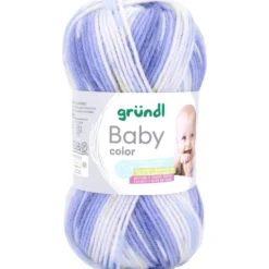Baby Garn color 50g blau multicolor
