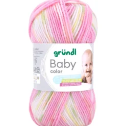 Baby Garn color 50 g rosé multicolor