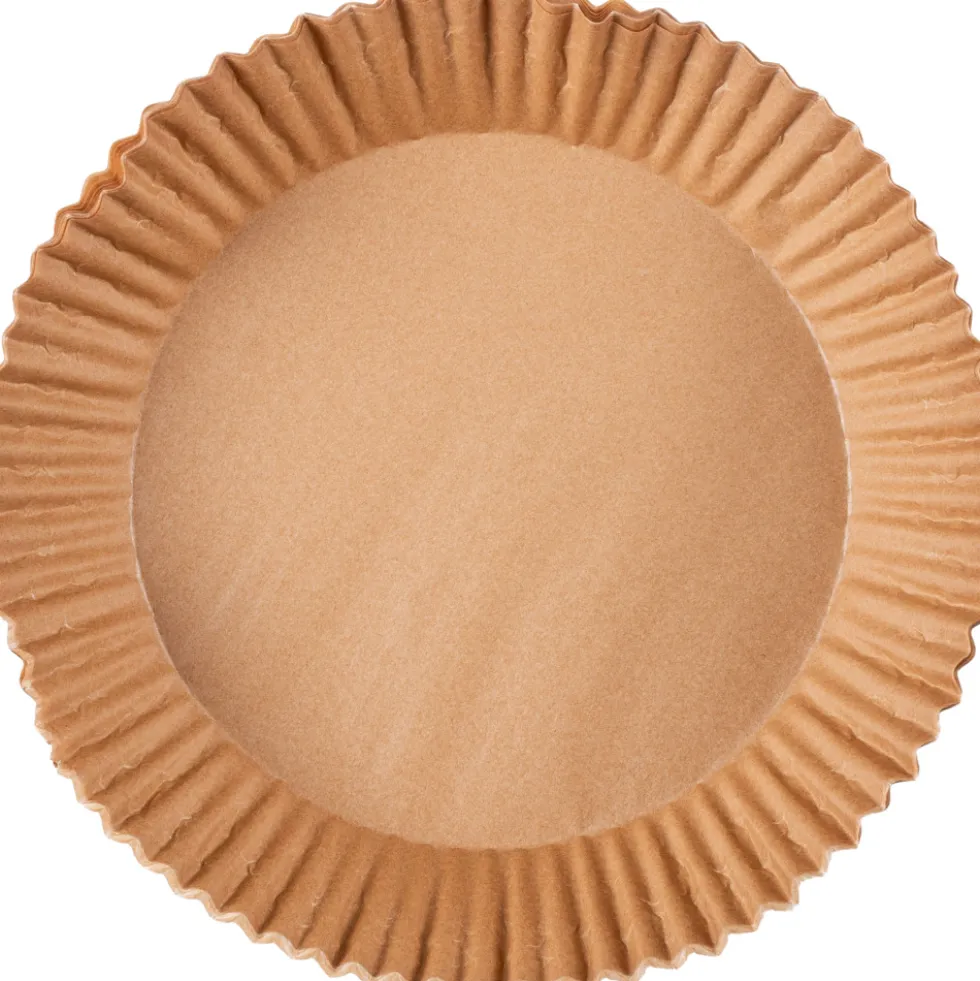 Backpapier-Einlagen für Heißluftfritteusen Ø16cm H 4,5cm, 25 Stück