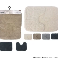 Bade- und Toilettenmatten-Set in verschiedenen Farben