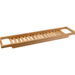 Badewannenablage 64 x 15 cm aus Bambus