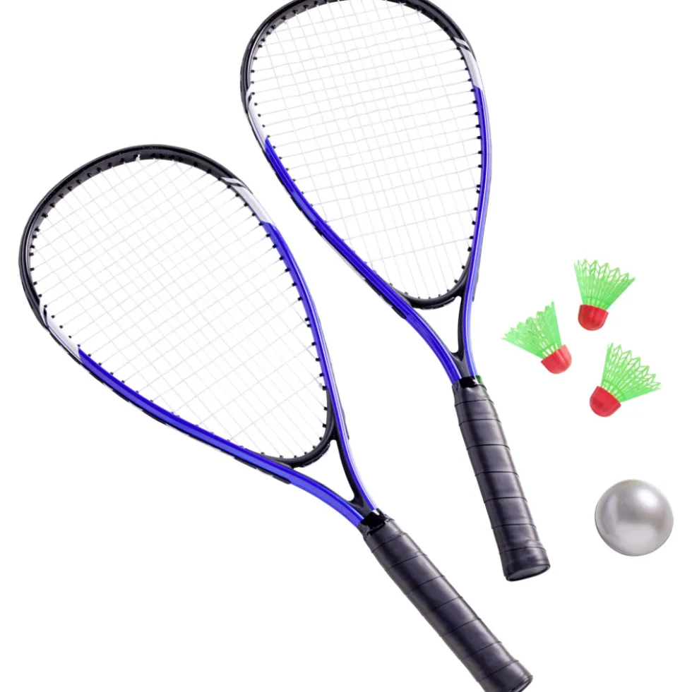 Badminton-Set 7-teilig blau - B-Ware