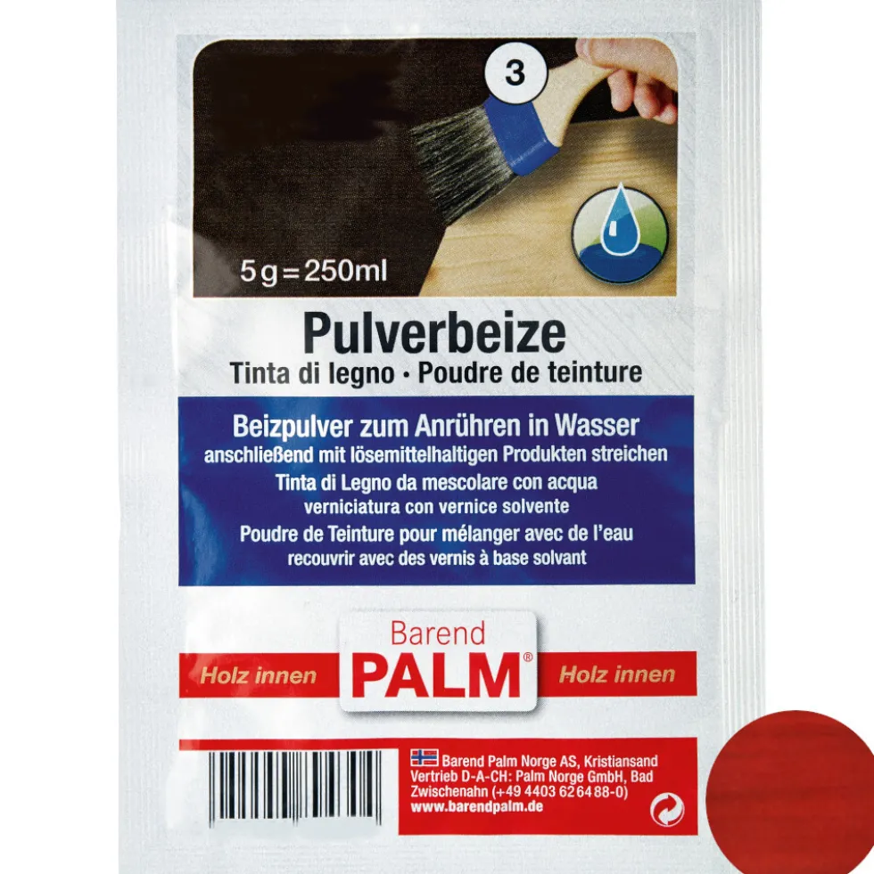 Barend Palm Pulverbeize 5 g Dunkelrot