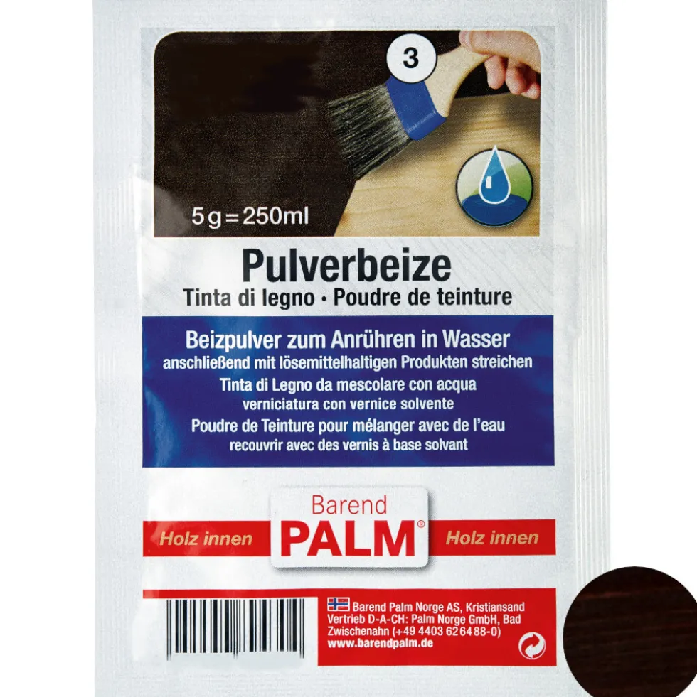 Barend Palm Pulverbeize 5 g Nussbaum-Dunkel