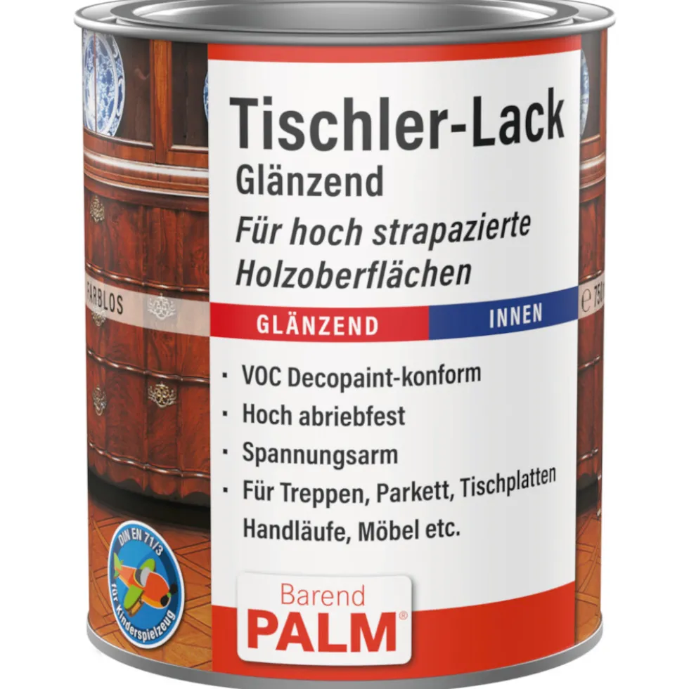 Barend Palm Tischler-Lack 375 ml Glänzend