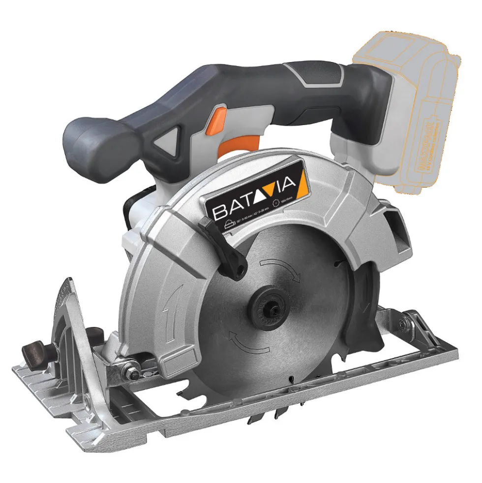 Batavia Akku Handkreissäge 18 V Li-Ion Ø165 mmMaxxPack Collection