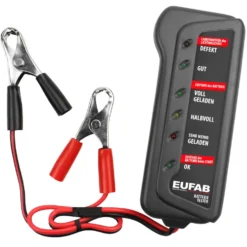 Batterietester 12V mit Batterieklemmen