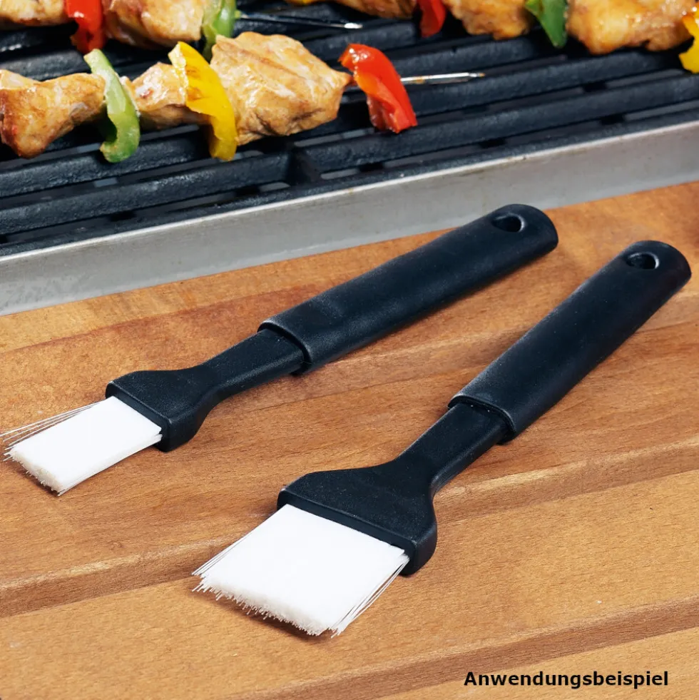 BBQ Grillpinsel-Set 2-teilig, Kunststoff, 19 und 21 cm - B-Ware