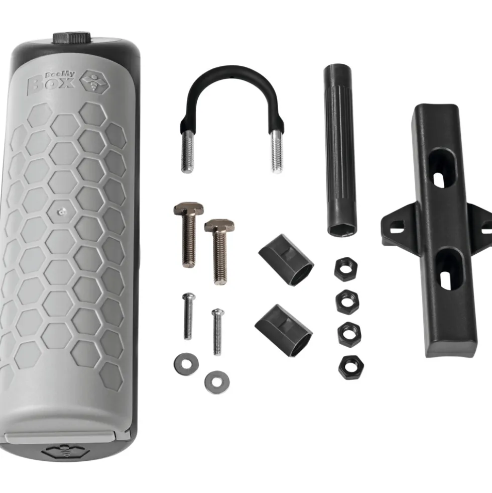 BeeMyBox Fahrradbox abschließbar 26 cm grau