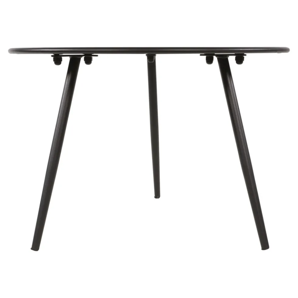 Beistelltisch Metall schwarz rund