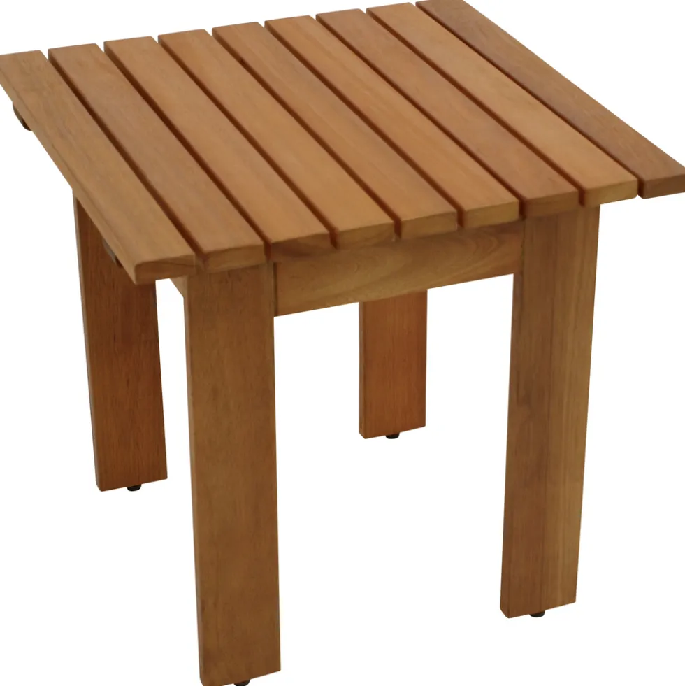 Beistelltisch 45 x 45 cm Eukalyptus geölt