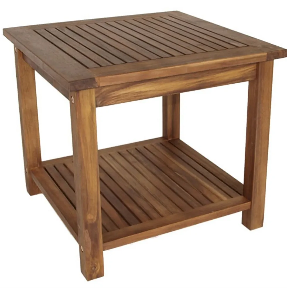 Beistelltisch 50 x 50 x 45 cm, Akazien-Holz geölt