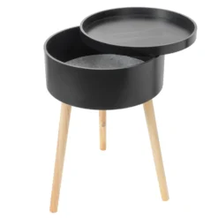 Beistelltisch 38x38x59cm schwarz