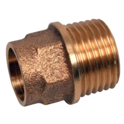 Übergangsnippel für Kupferrohr Rotguss 15 mm x ½'' Aussengewinde