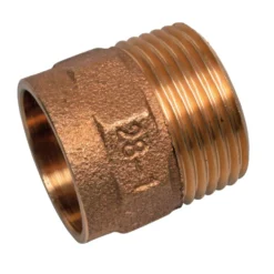 Übergangsnippel für Kupferrohr Rotguss 28 mm x 1'' Aussengewinde