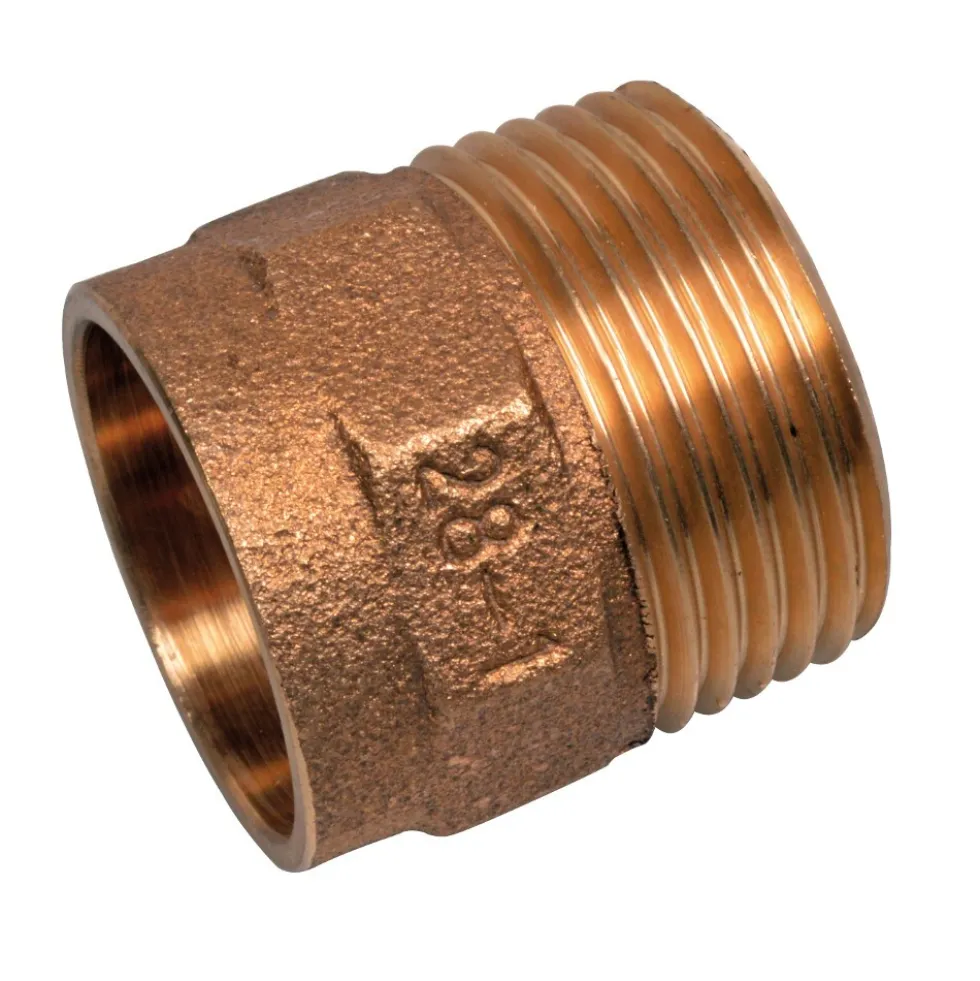 Übergangsnippel für Kupferrohr Rotguss 28 mm x 1'' Aussengewinde