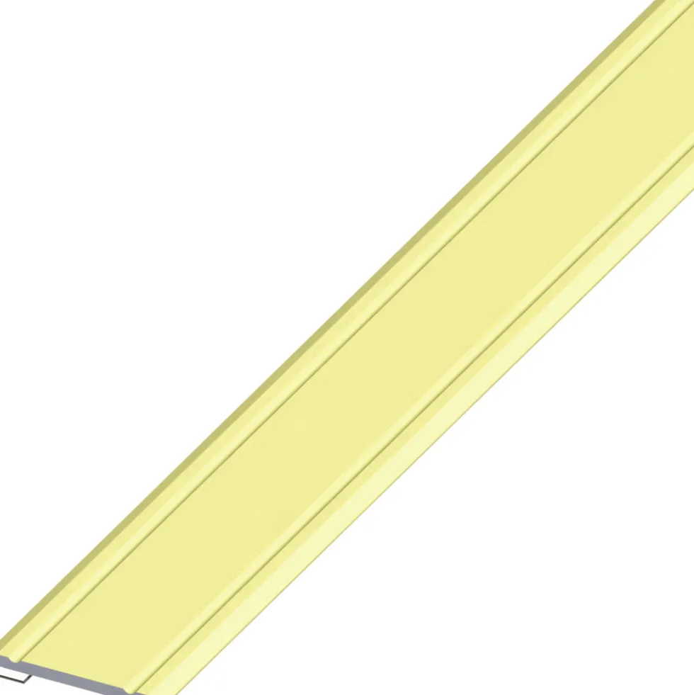 Übergangsprofil Aluminium eloxiert 1000 x 30 x 2 mm messingfarben selbstklebend
